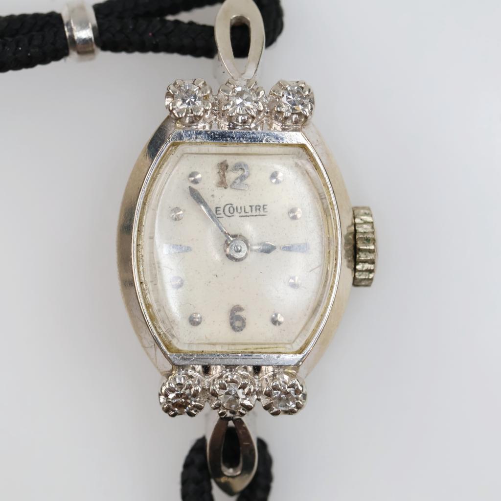 LeCoultre 14kt White Gold Diamond Watch