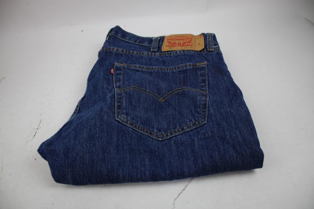 Levi's 40Wx30L Men's Jeans, Large Hoodie, Girls' Jean Jacket With Book Light, 4 Pieces