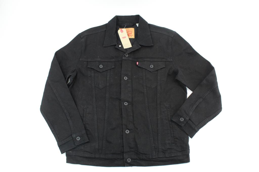 Levi's Black Denim Jacket Men's Size XL 