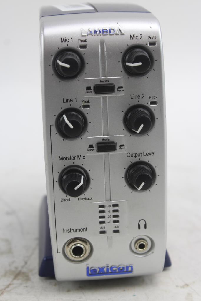 Lexicon Model LEXLAMBDAV USB Audio Recording Interface Property Room