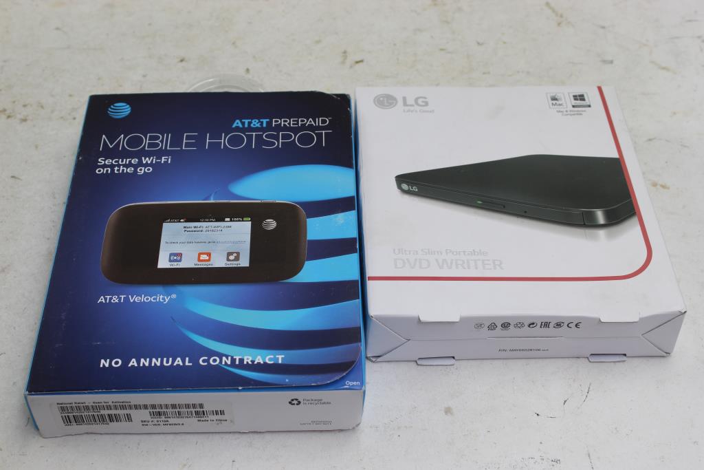 Lg Ultra Slim Portable Dvd Writer, AT&T Velocity Prepaid Mobile Hotspot ...