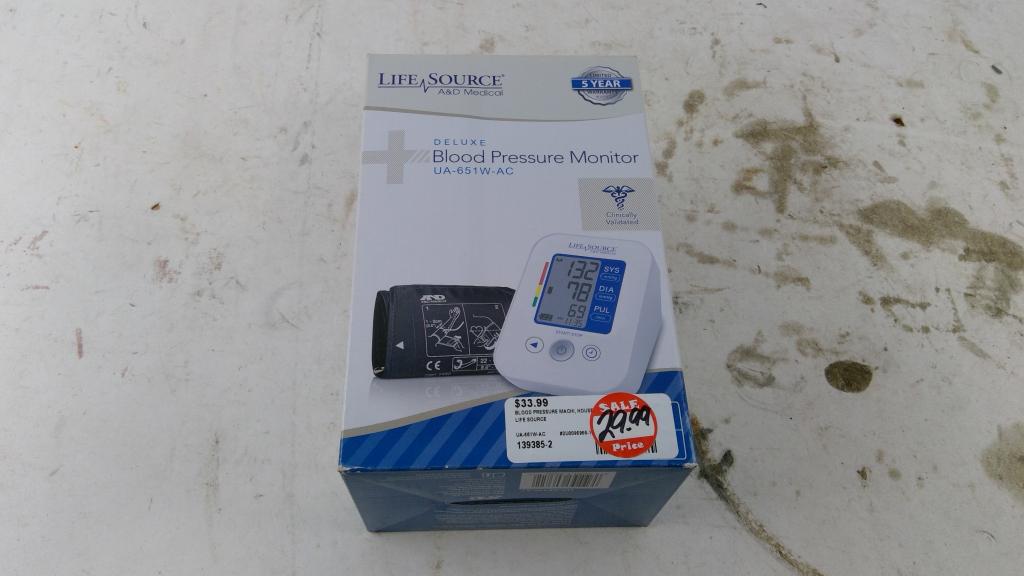 Life Source Deluxe Blood Pressure Monitor