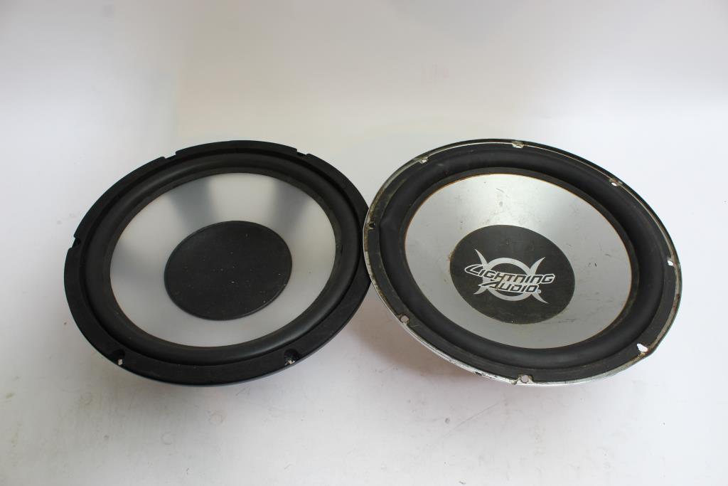 Lightning Audio, And Other Unknown Brand Speakers Only 2 Pieces