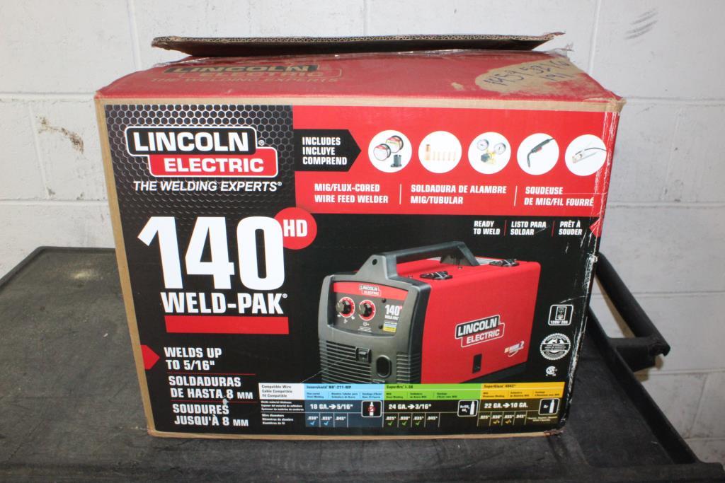 Lincoln Electric 140HD WeldPak WireFeed Mig Welder Property Room