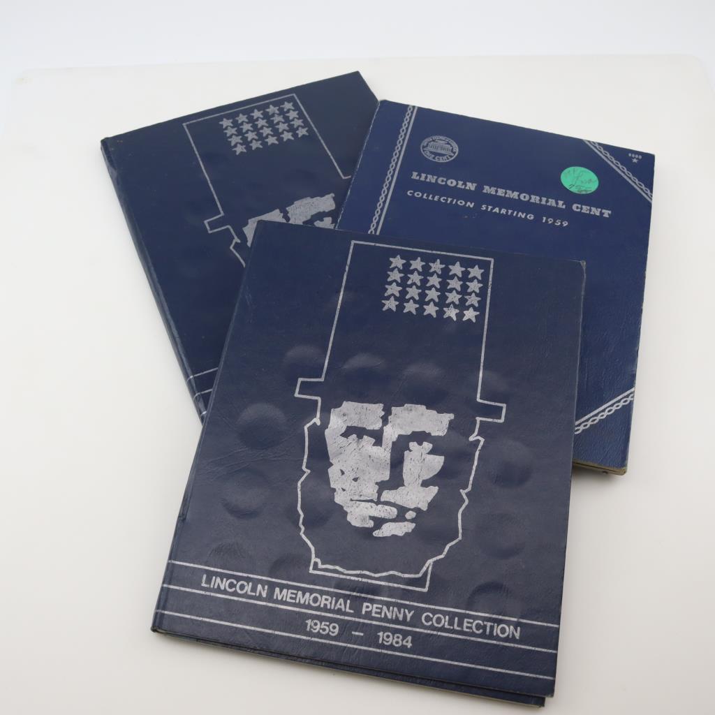 Lincoln Memorial Cent Collection Booklets, 90+ Pennies | Property Room