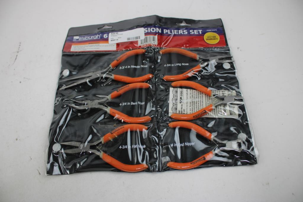 Lisle, Pittsburgh, Hart, Craftsman Snap, Precision, Locking Groove Joint Pliers, 4 Pieces