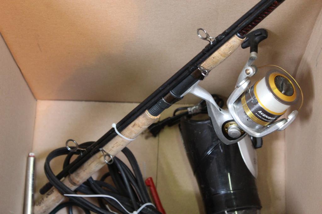 Living Solutions Blender, Ugly Stik Elite Fishing Pole+more Bulk Lot