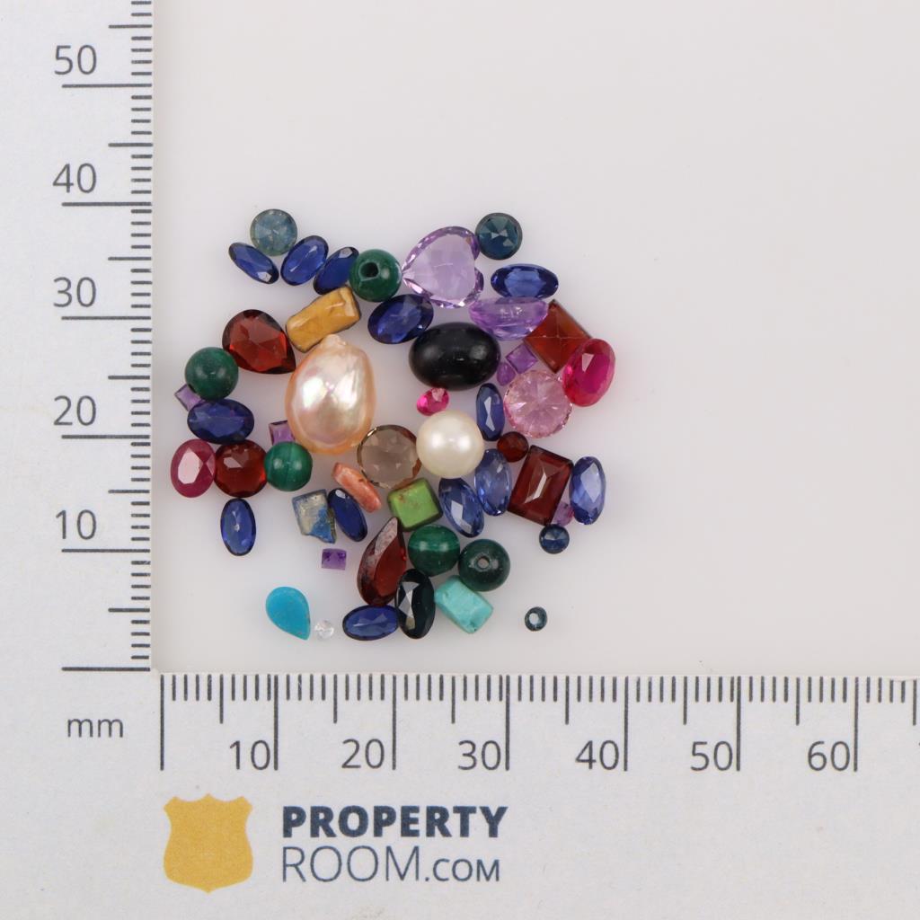 Loose Gemstones And Beads, 50+ Pieces Property Room