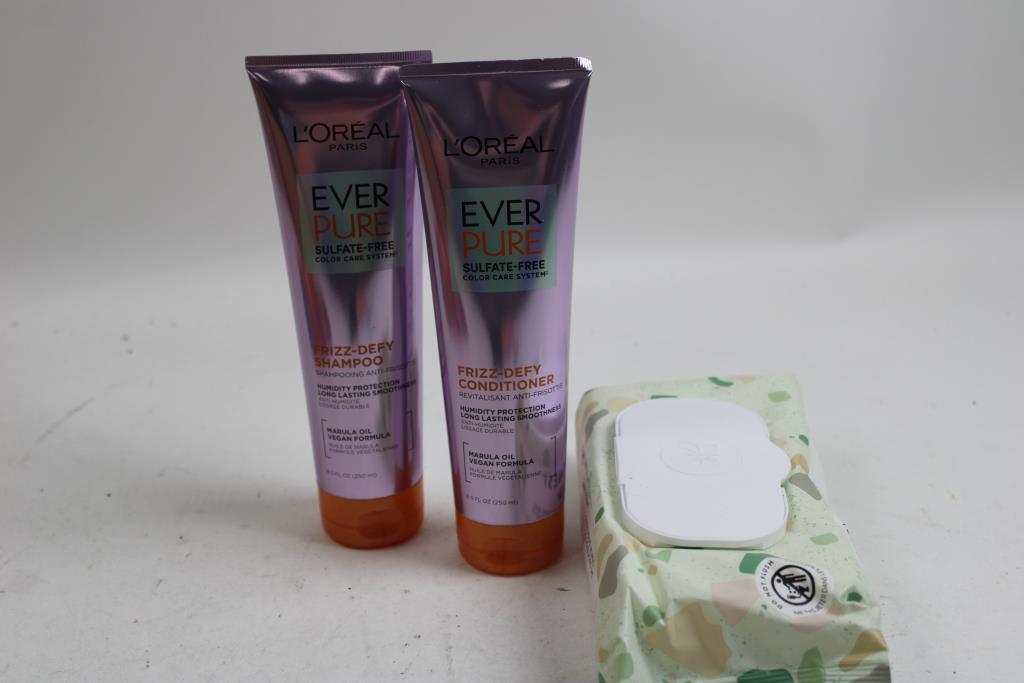 L'Oreal Frizz-Defy Shampoo And Conditioner, Rexall Gel Insoles, And More, 8 Pieces
