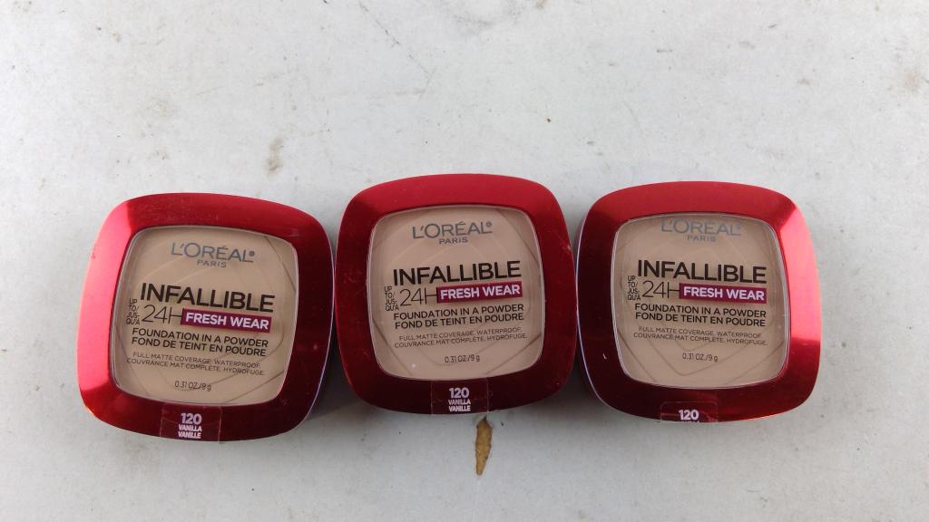 L'oreal Infaliable 120 Foundation Powder 3 Pieces