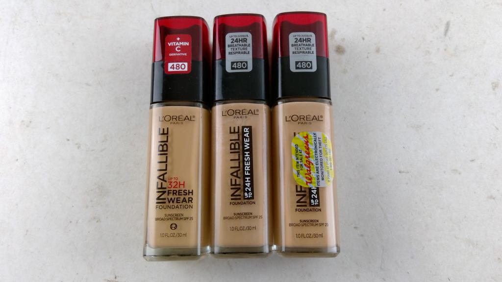 L'oreal Infallible 480 Foundation 3 Pieces