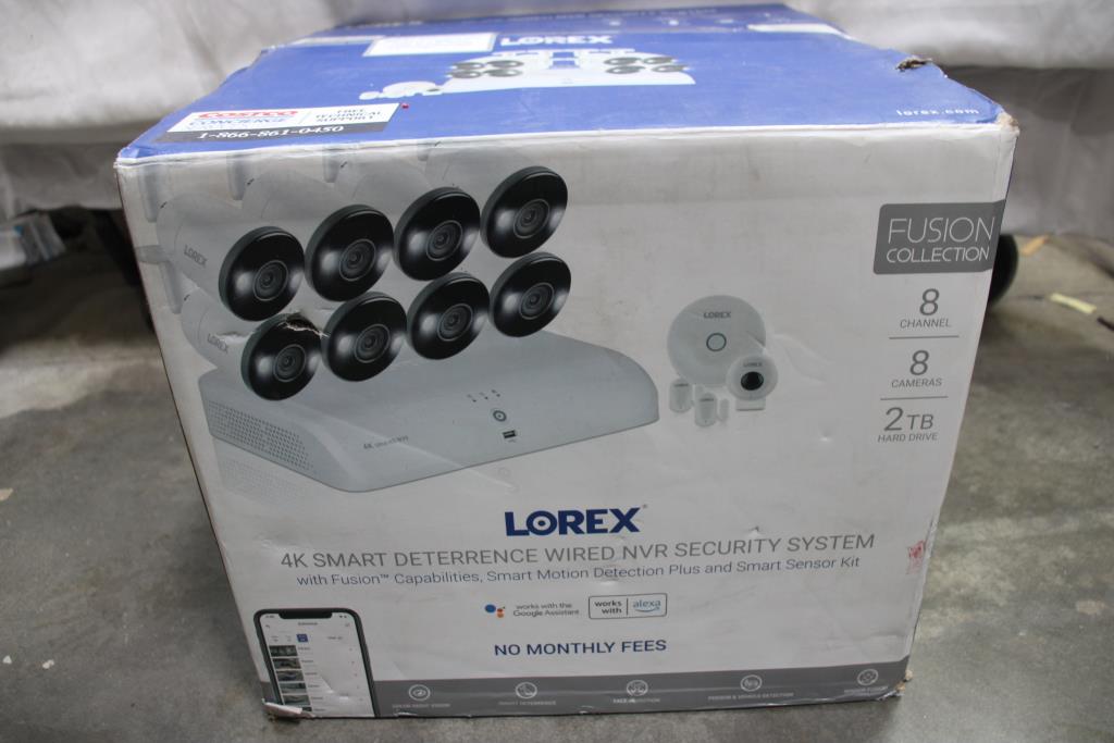 Lorex, 4K Smart Deterrence Wired Nvr Security System | Property Room