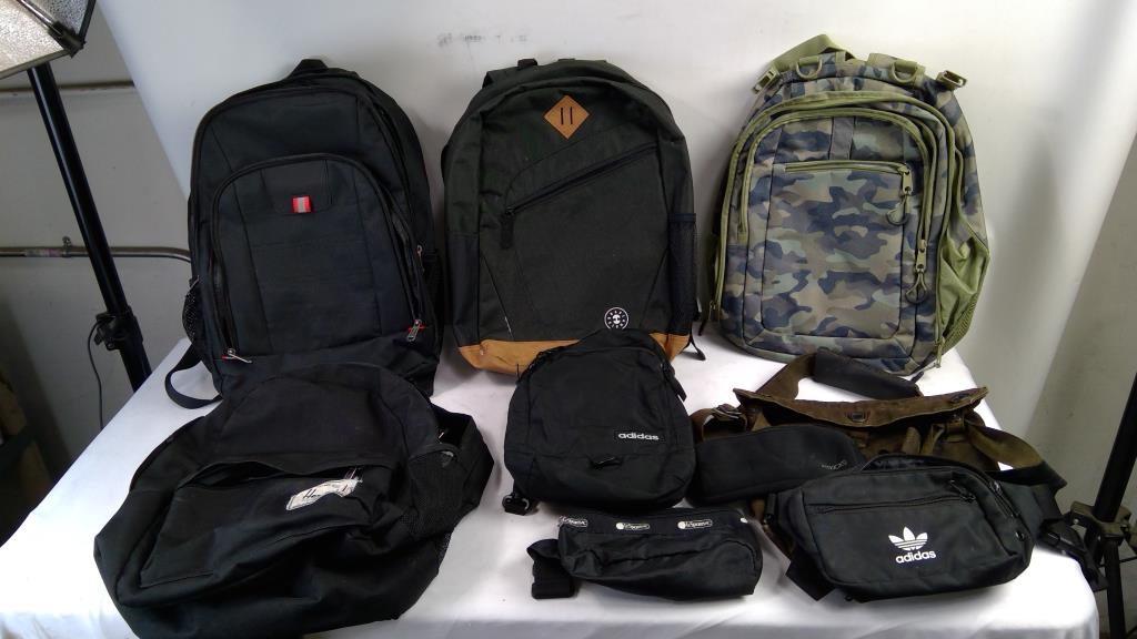 Lot Of Backpacks And  Crossbodyt, 7 Pieces