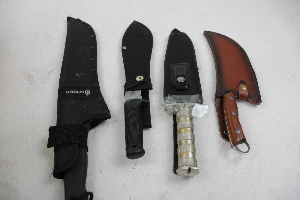 Lot Of Gerber, Zt, And Other Knives