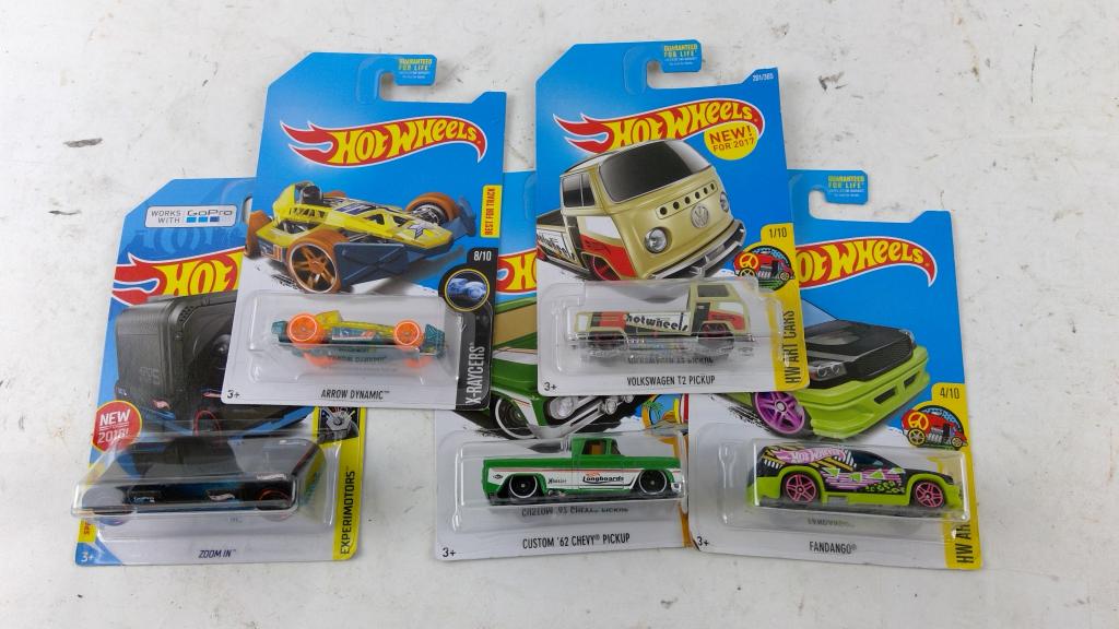 Lot Of Hot Wheels Cars, 5 Pieces