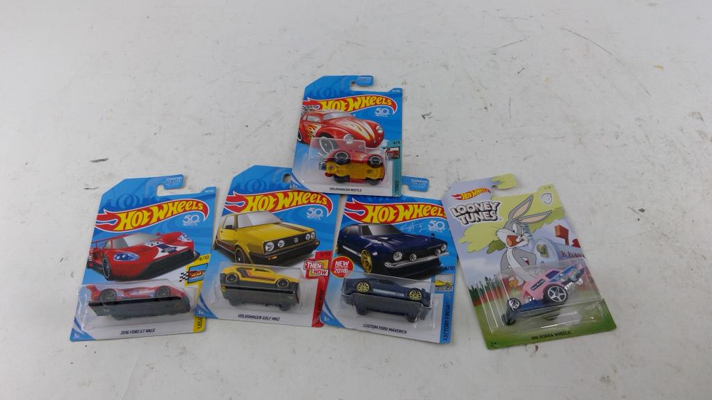 Lot Of Hot Wheels Cars, 5 Pieces