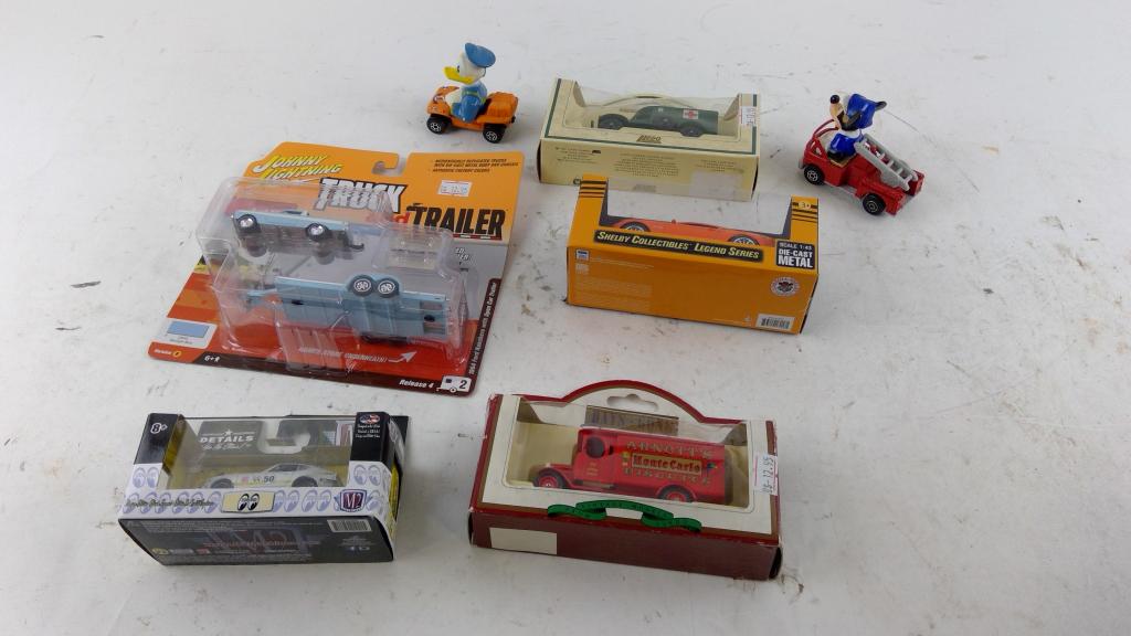 Lot Of Toy Cars Including Hot Wheels, Shelby, And Days Gone, 7 Pieces