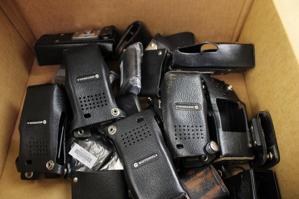 Lot Radio Leather Holster