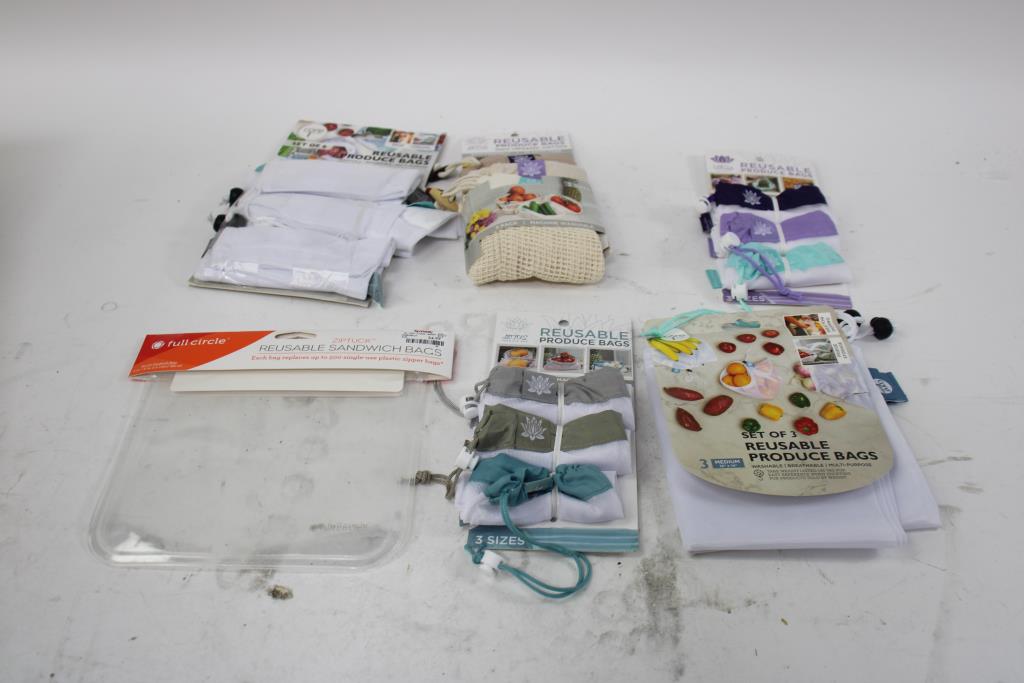 Lotus Reusable Produce Bags, And More, 12 Pieces Property Room