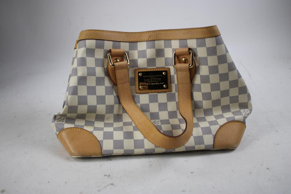 Louis Vuitton Damier Azur Hampstead Tote - Doublechecked By Entrupy