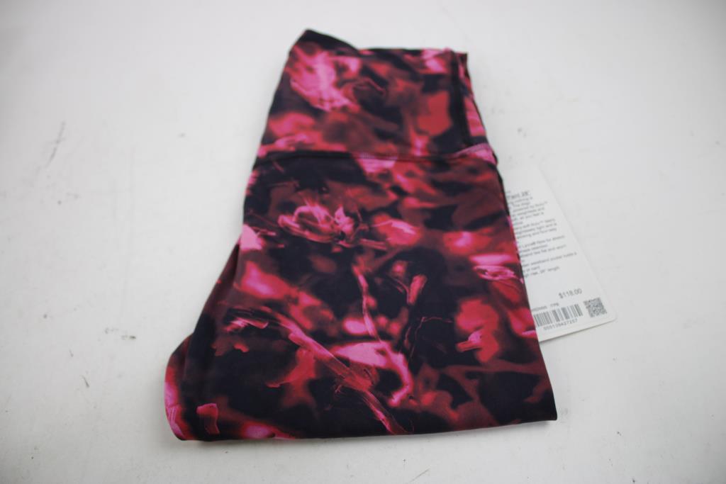 Lululemon Align HR Pant 28" Pink/Black Size 8 Leggings