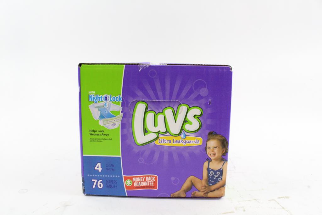 Luvs Ultra Leakguard Diapers, Size 4, 76Count Property Room
