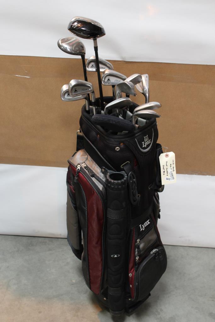 Lynx Golf Bag With Clubs 10 Pieces Property Room Lynx Golf Bag With Clubs 10 Pieces
