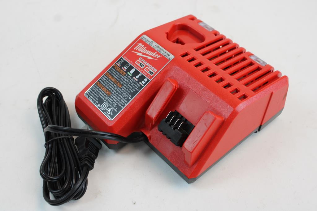 M12 & M18 Multi Voltage Lithium Ion Battery Charger For Milwaukee 4859