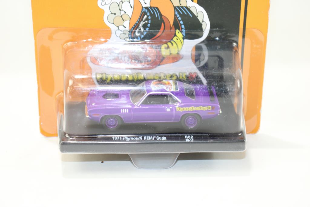 M2 Machines 1971 Plymouth Hemi Cuda - Échelle 1/24 - R71 - Neuve Sous Boîte