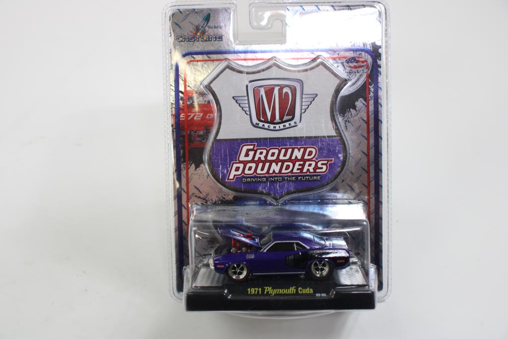 M2 Machines Ground Pounder R22 - 1958 Plymouth Fury Miniature 1:64 - Neuf