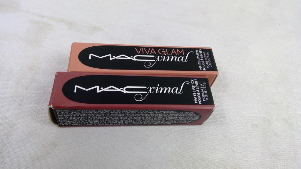 MAC Macximal Matte Lipsticks, Soar, Viva Planet, 2 Pieces