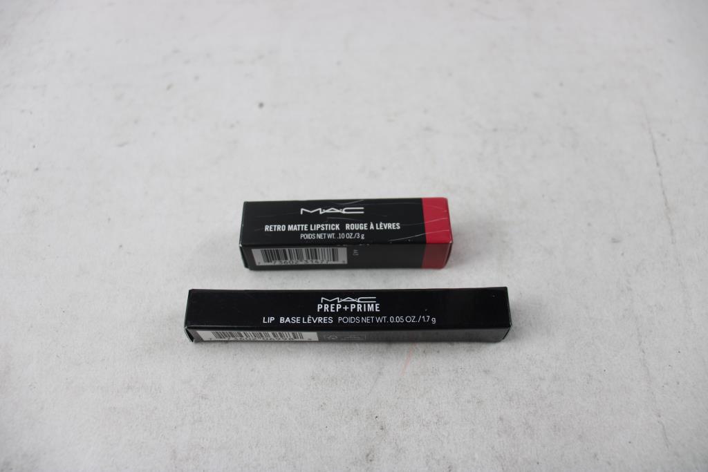 MAC Retro Matte Lipstick, And MAC Prep + Prime Lip Base, 2 Pieces