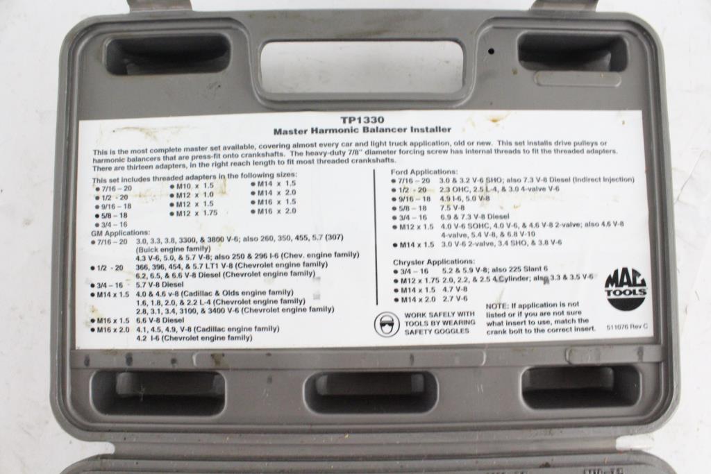 Mac Tools Master Harmonic Balancer Installer Property Room