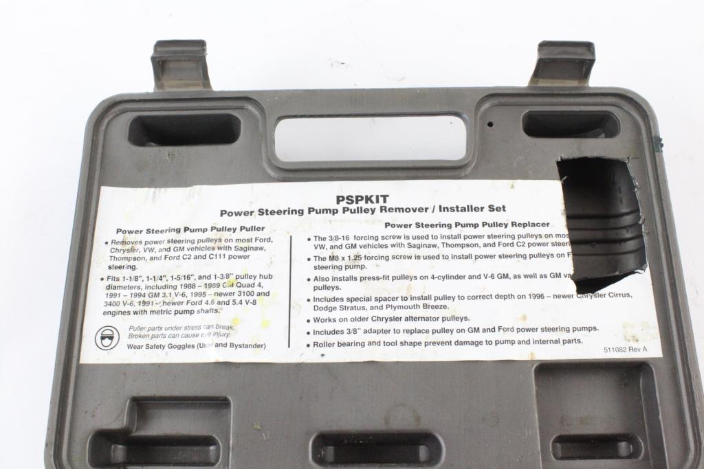 MAC Tools Power Steering Pump Pulley Remover Kit Property Room