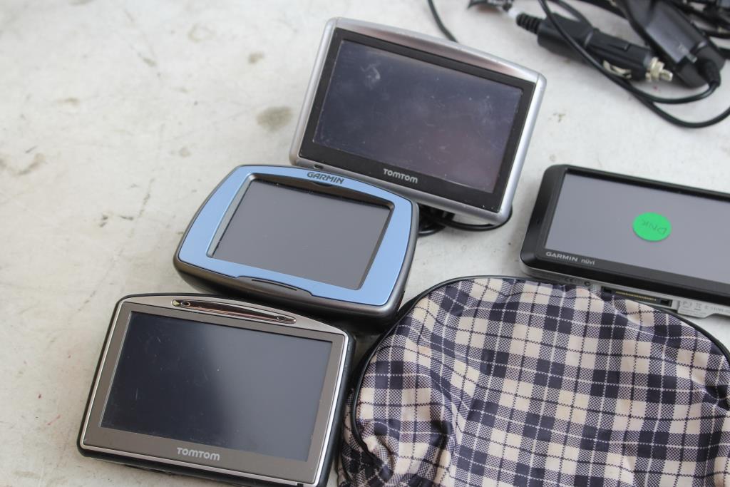 Magellan, Garmin, & More GPS Navigators; 7 Pieces Property Room