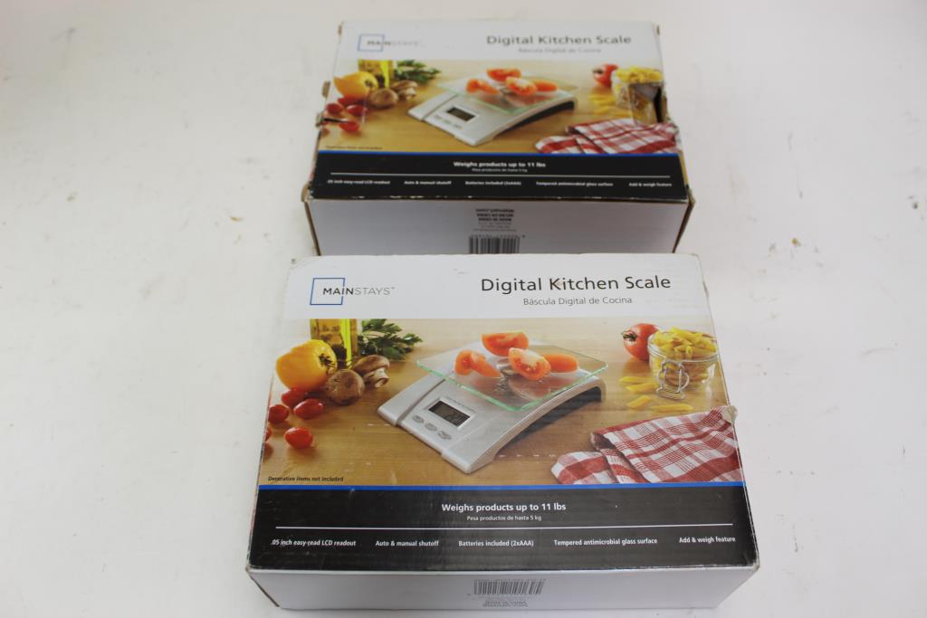Mainstays Digital Kitchen Scales 2 Items Property Room