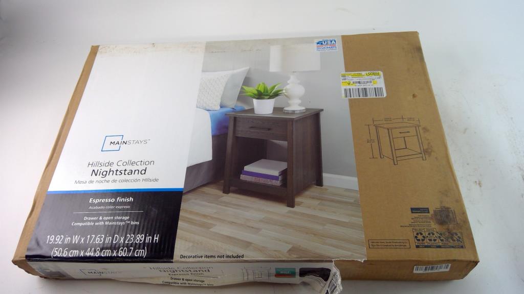 Mainstays Hillside Collection Nightstand Property Room