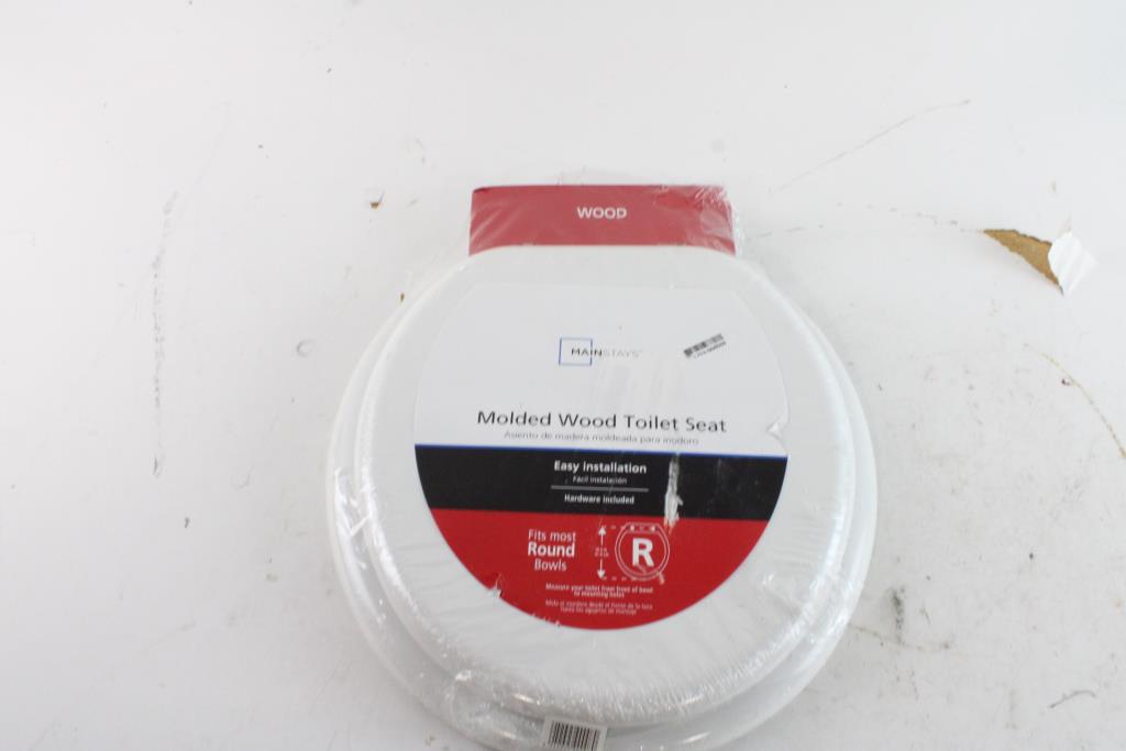 MainStays Molded Wood Toilet Seat Property Room