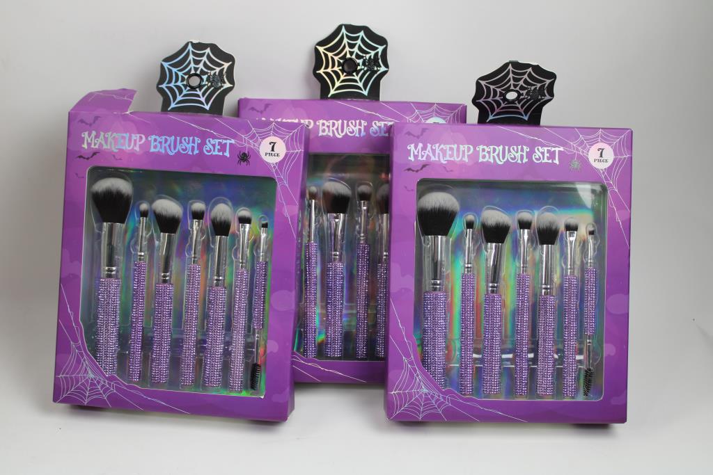 Makeup Brush Sets, 3 Pieces