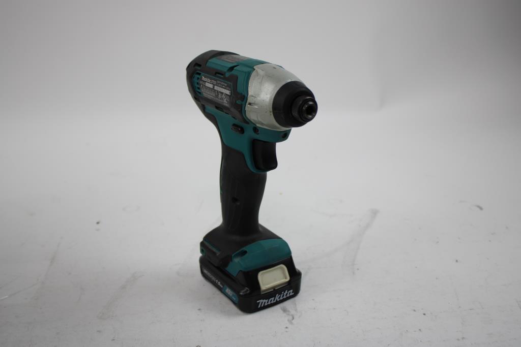 Makita 12V Cordless 1/4" Impact Driver And Battery Charger