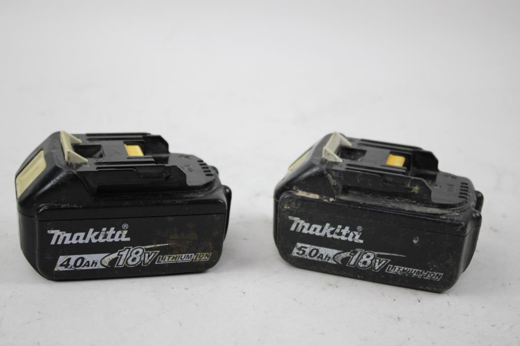 Makita 18V-4.0Ah Battery & Makita 18V-5.0Ah Battery 2 Pieces