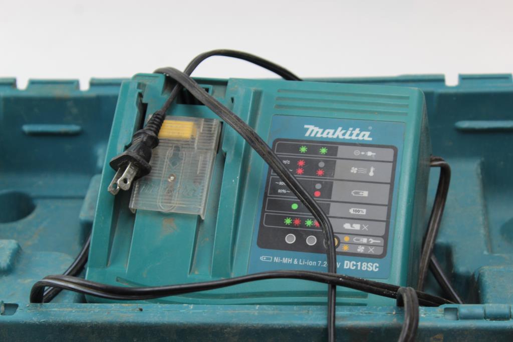 Makita Cordless Grinder With Case And Other Accessories Property Room