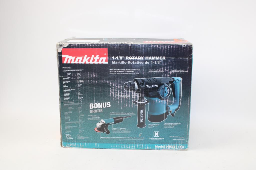 Makita Rotary Hammer And Makita Angle Grinder HR2811FX Property Room