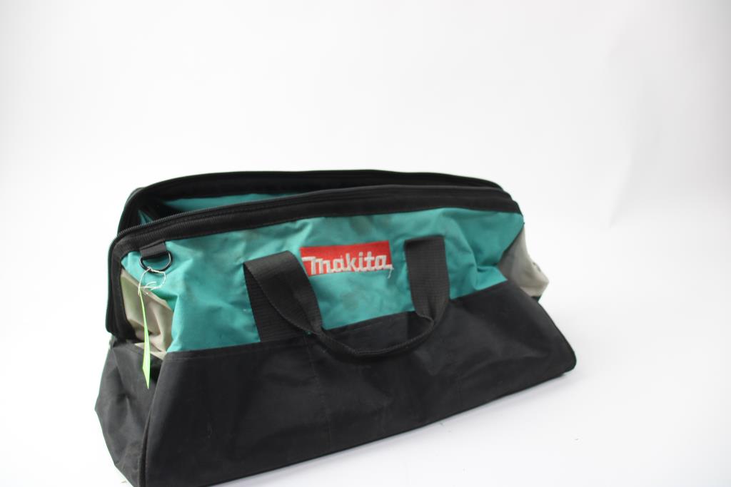 Makita Tool Bag With Klein Tools Multi-Bit Screwdriver, Milwaukee Combination Wire Plier, And More