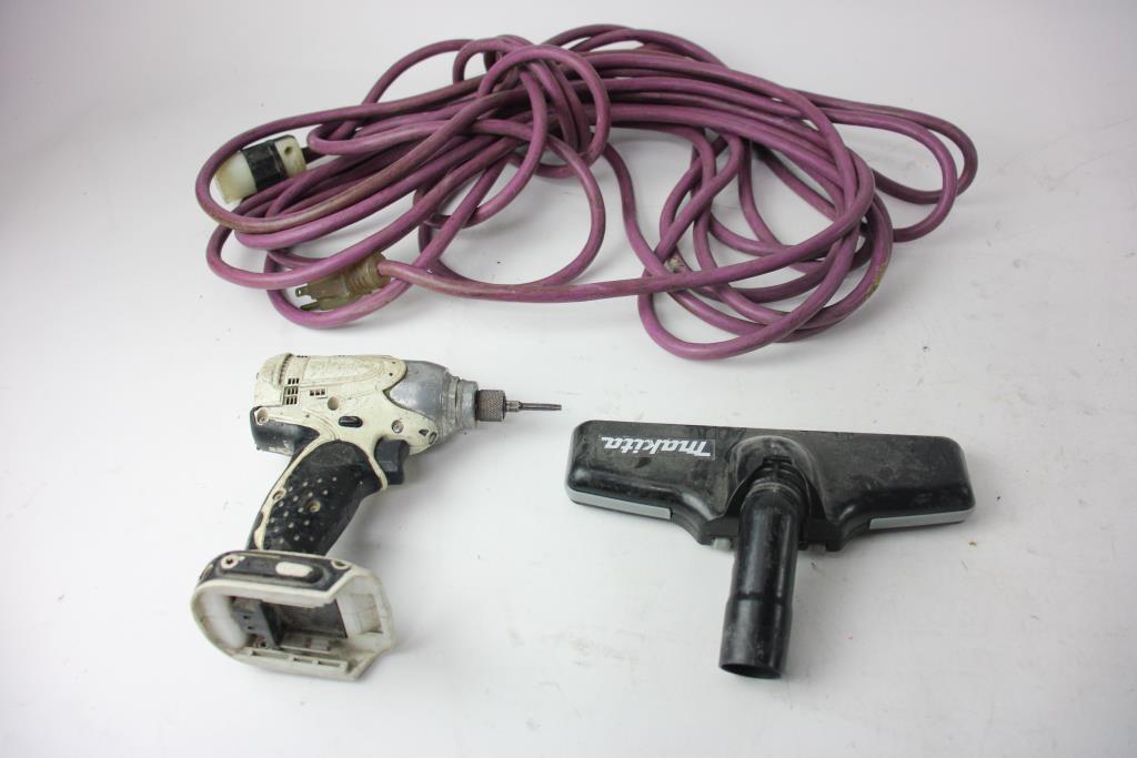 Makita Vacuum, Extension Cord And More Property Room