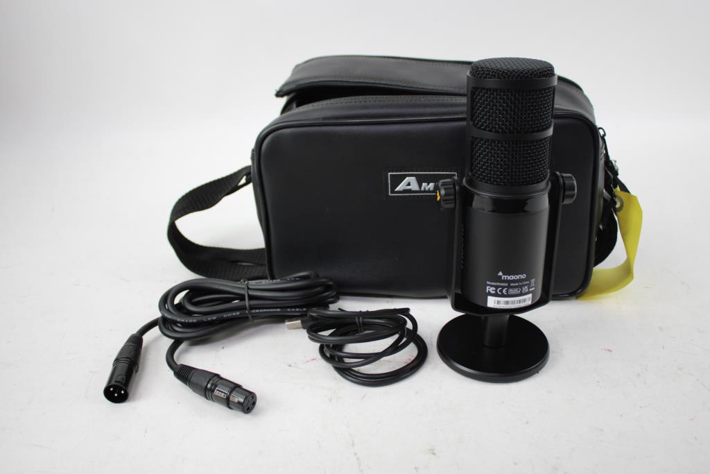Maono Dynamic Microphone Podcast PC Mic With Software