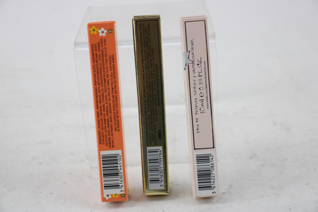 Marc Jacobs Travel Size Perfume Lot, 3 Pieces Property Room