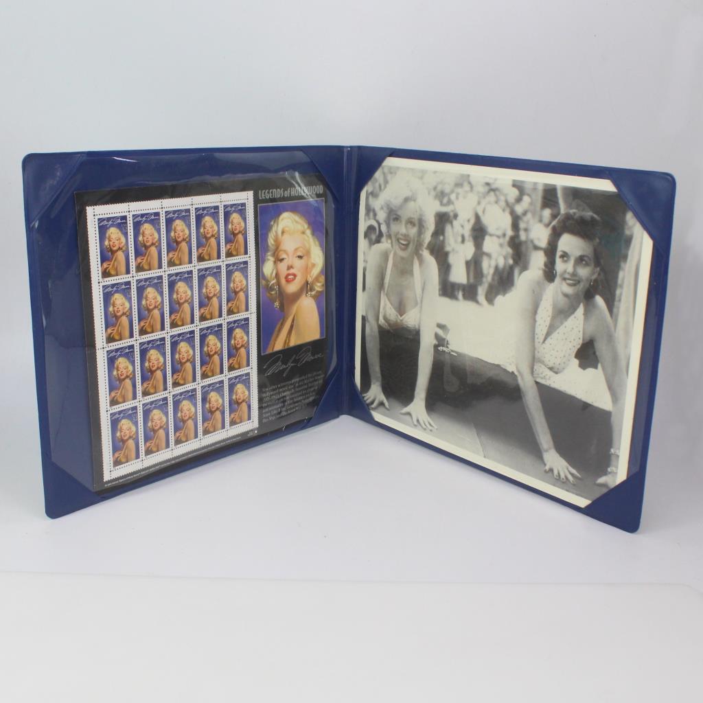 Marilyn Monroe Legends Of Hollywood Stamps And Oversized Postcard