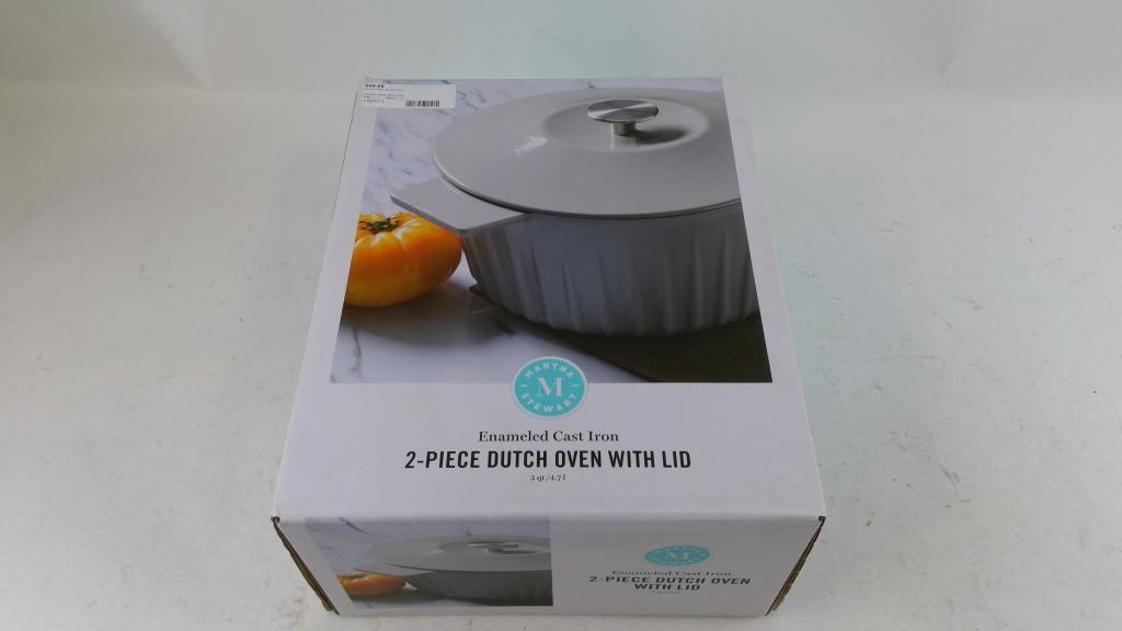 Martha Stewart 2 Piece Dutch Oven With Lid