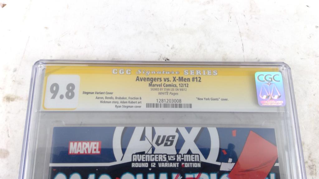Marvel Avengers Vs X-Men 2012 Champions Comic Signed And Graded